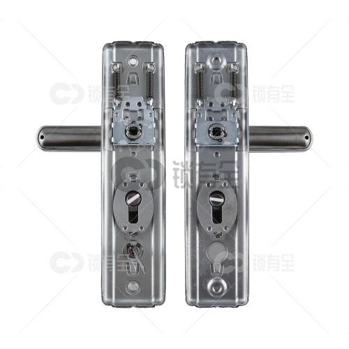 不锈钢面板-007双拉簧多功能拉手面板-彩盒 防盗门把手拉手执手 防盗门锁拉手 手柄