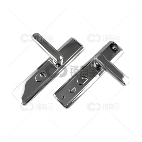 不锈钢面板-007双拉簧多功能拉手面板-彩盒 防盗门把手拉手执手 防盗门锁拉手 手柄