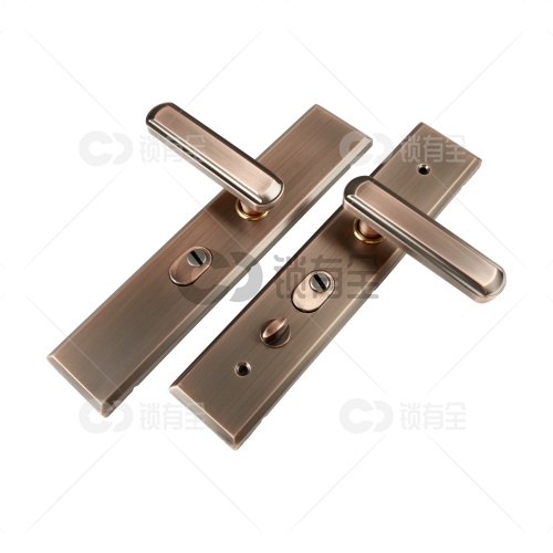 不锈钢面板-012双拉簧多功能拉手-红古铜 防盗门把手拉手执手 防盗门锁拉手 手柄