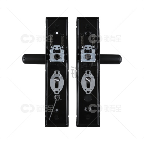 不锈钢面板-012双拉簧多功能拉手-黑色 防盗门把手拉手执手 防盗门锁拉手 手柄