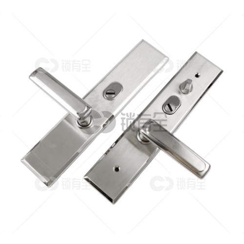 不锈钢面板-009双拉簧多功能拉手-银色 防盗门把手拉手执手 防盗门锁拉手 手柄