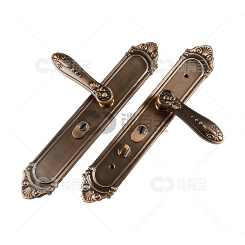 铁质面板-017双拉簧多功能拉手-红古铜 防盗门把手拉手执手 防盗门锁拉手 手柄