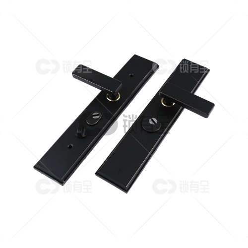 不锈钢面板-019双拉簧多功能拉手-黑色 防盗门把手拉手执手 防盗门锁拉手 手柄