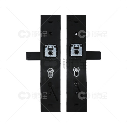 不锈钢面板-019双拉簧多功能拉手-黑色 防盗门把手拉手执手 防盗门锁拉手 手柄