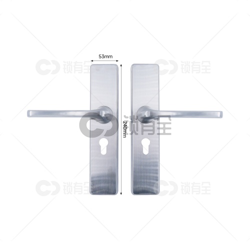 新款双拉簧室内门拉手719-银色-不锈钢   现货批发