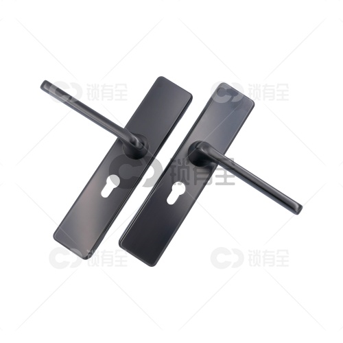 新款双拉簧室内门拉手 719-灰色-不锈钢   现货批发