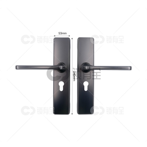 新款双拉簧室内门拉手 719-灰色-不锈钢   现货批发