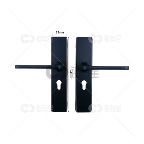 新款双拉簧室内门拉手 719-黑色-不锈钢   现货批发