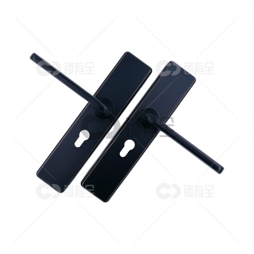 新款双拉簧室内门拉手 719-黑色-不锈钢   现货批发