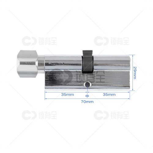 恩鸽室内门小70mm锁芯-锌合金3把铁钥匙