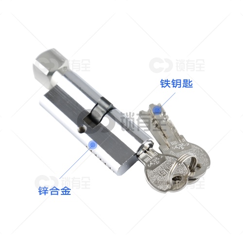 恩鸽室内门小70mm锁芯-锌合金3把铁钥匙