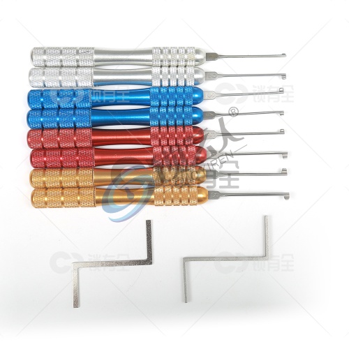 HUK新款八支彩柄卡巴单钩