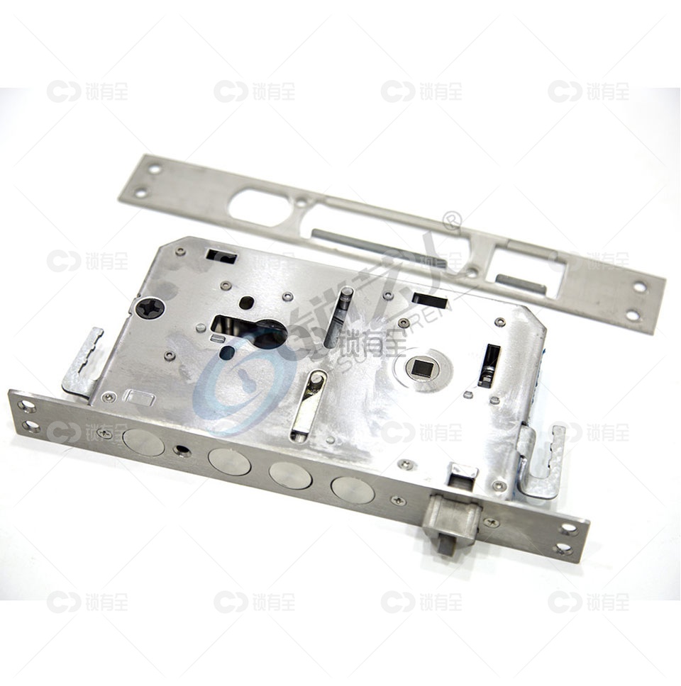 标准扁柱锁体 多功能防盗不锈钢指纹锁体标准圆柱锁体