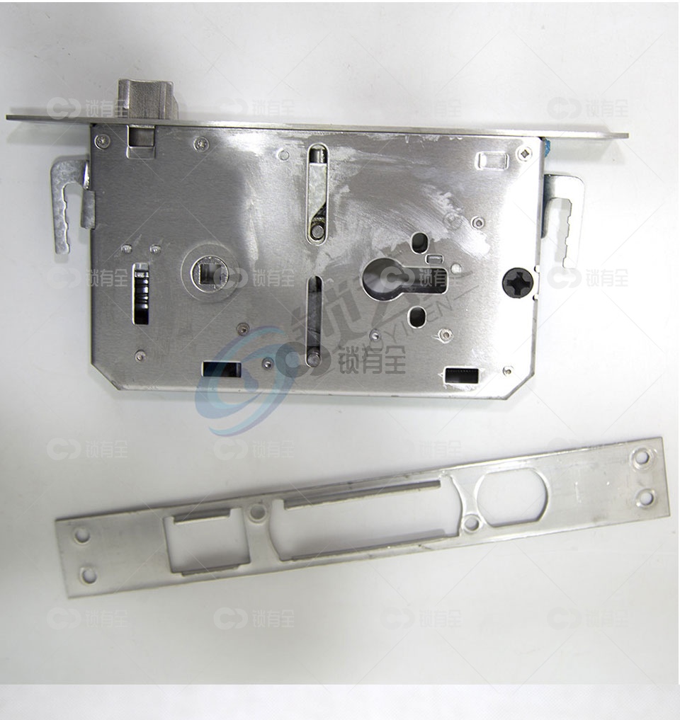 标准扁柱锁体 多功能防盗不锈钢指纹锁体标准圆柱锁体